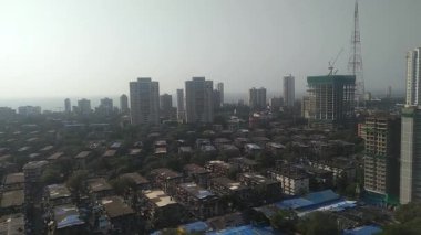 Hindistan, Mumbai metro şehri. 15 Mart 2022 Mumbai mimari tasarımı.