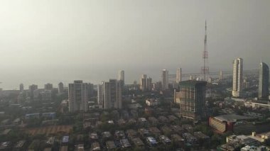 Hindistan, Mumbai metro şehri. 15 Mart 2022 Mumbai mimari tasarımı.