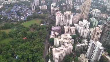 Hindistan, Mumbai metro şehri. 15 Mart 2022 Mumbai mimari tasarımı.