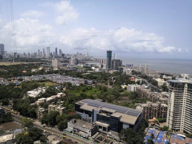 Hindistan, Mumbai Metro Şehri - 15 Mayıs 2022 Mumbai Şehir Mimari Tasarımı