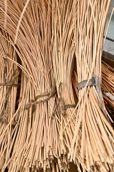 Bundles Flexible Branches Weaving — Stock Photo, Image