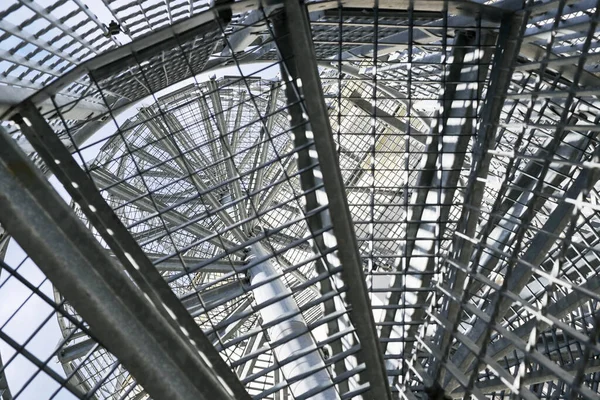 Metal circular staircase near the house outside