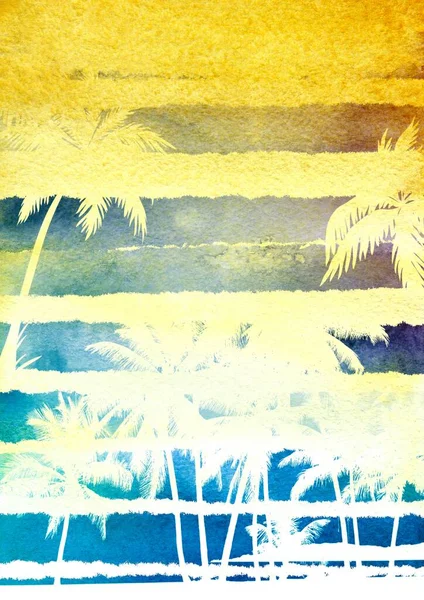 Palm Tree Summer Design — Stock Fotó