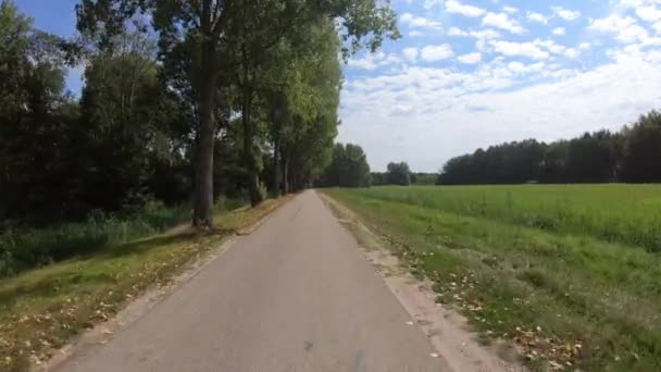 Cycling on a beautiful road