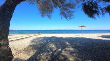 Akdeniz 'in harika deniz ve sahil manzarası