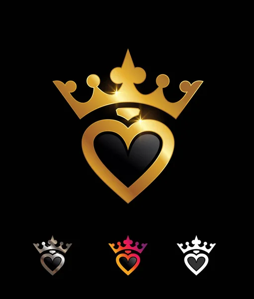 Символ Золотого Серця Корони — стоковий вектор