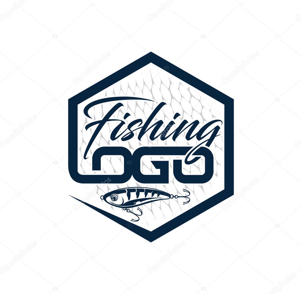 Fishing tournament emblem template vector logo