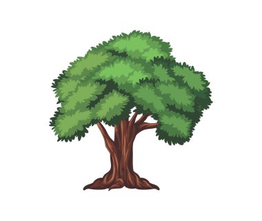 İzole edilmiş Çizgi Ağaç Resimleri Vektör İşareti