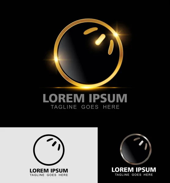 Altın Wiffle Topları Şampiyonası Logo Vektörü 
