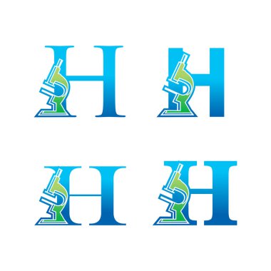 Tıbbi Laboratuvar Monogramı Logo Harfi H