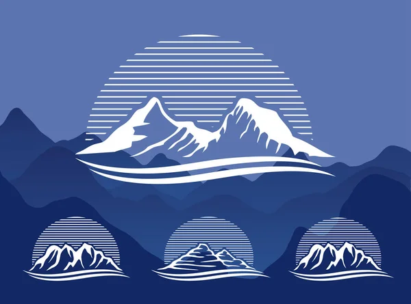 Векторний Знак Гірського Логотипу — стоковий вектор