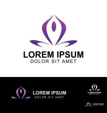Sağlıklı Yoga Doğal Yaprak Logo Vektörü 