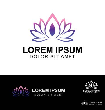 Sağlıklı Yoga Doğal Yaprak Logo Vektörü 