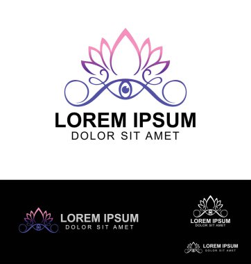 Sağlıklı Yoga Doğal Yaprak Logo Vektörü 