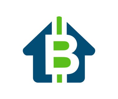 Ev Para Logosu Vektörü Simgesi İşareti