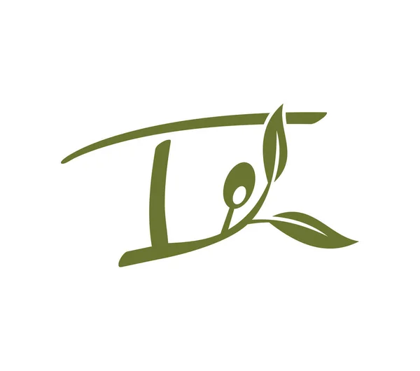 Alfabeto Monograma Vinha Uva Logotipo Inicial Carta — Vetor de Stock