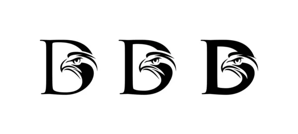 Monogram Eagle Logo Initial Letter — ストックベクタ