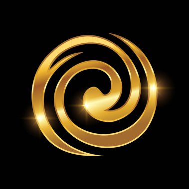 Golden Circle Logo Sign vector Art