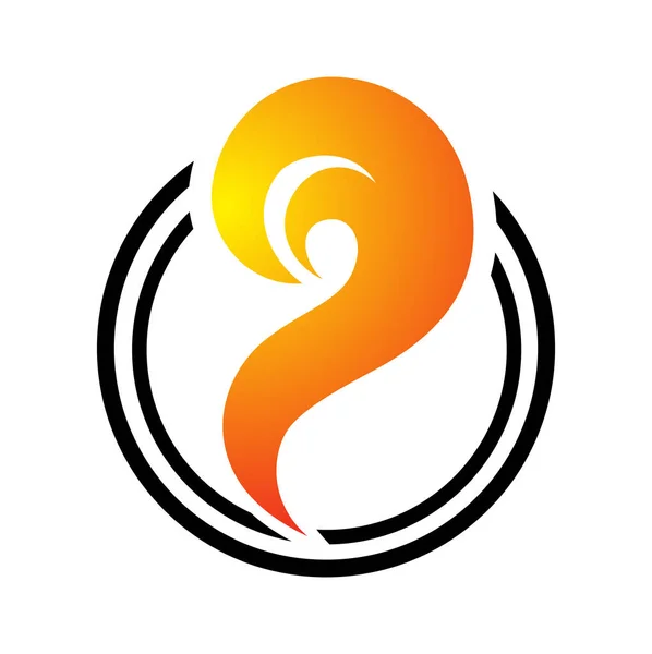 Heat Wave Symbol Logo Icon — Archivo Imágenes Vectoriales