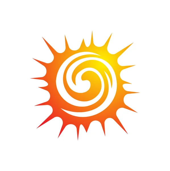 Heat Temperature Wave Symbol Logo Icon — Stock Vector