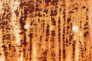 Paslı metal yüzey. Soyulmuş boya dokusu. Metal kapılarda pas..