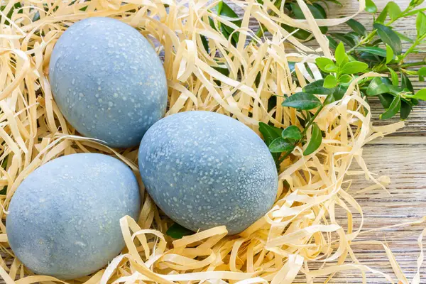 Pastel renkte Paskalya yumurtaları. Paskalya yumurtaları yakın.. — Stok fotoğraf