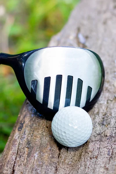 Golfball Und Schläger Outdoor Golf Golf Training Hochwertiges Foto — Stockfoto
