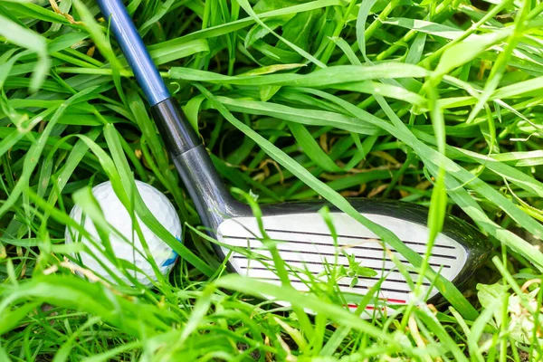 Golf Equipment Green Grass Golf Training High Quality Photo — Stockfoto