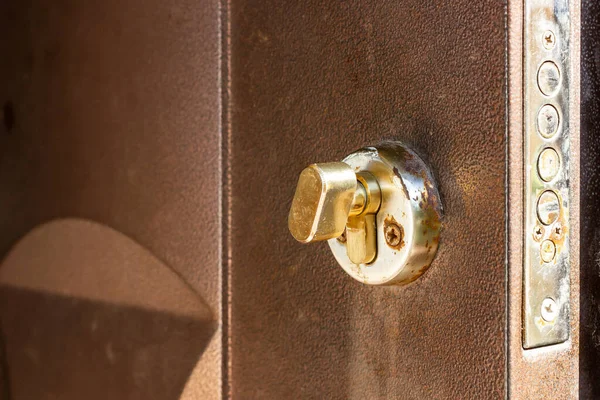 Rusty Door Lock Old Door Open Door Lock High Quality — Stockfoto
