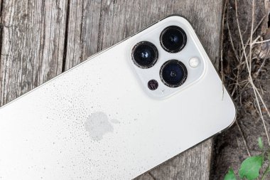 UKRAINE, DNEPR - JULY 28, 2022: smartphone Apple Iphone 13 Pro. High quality photo