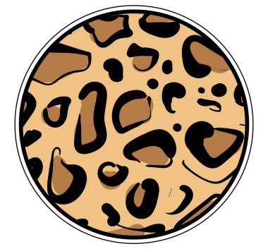 Leopar moda yazdırma vektörünü gördü