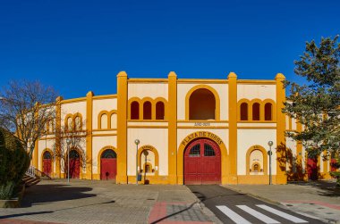 Huesca's bullring from the front closed