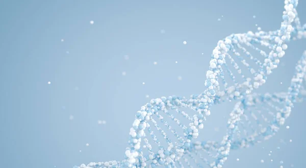 Dna Molecule Concept Blue Background Illustration — Stock Photo, Image
