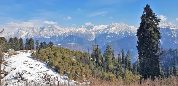 Prachtige Winter Landschap Van Berg Omgeving Karakoram Noord Pakistan — Stockfoto