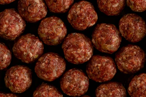 Gătit Chiftele Orez Sau Porcupine Meatball Făcute Carne Vită Măcinată — Fotografie, imagine de stoc