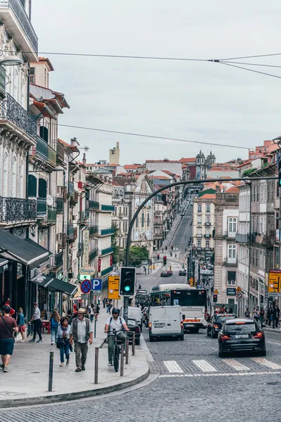 Centro città di Porto in autunno — Foto Stock