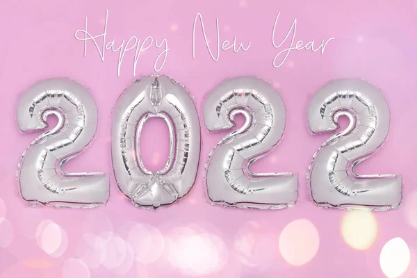 Воздушные шары для празднования Нового 2022 года — стоковое фото