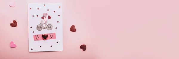 Process of making Valentines Card — Stock Photo, Image