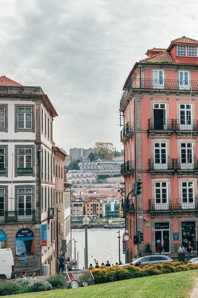 Centro città di Porto in autunno — Foto Stock