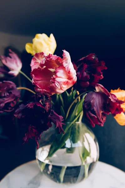 Ramo de tulipanes estilo loro — Foto de Stock