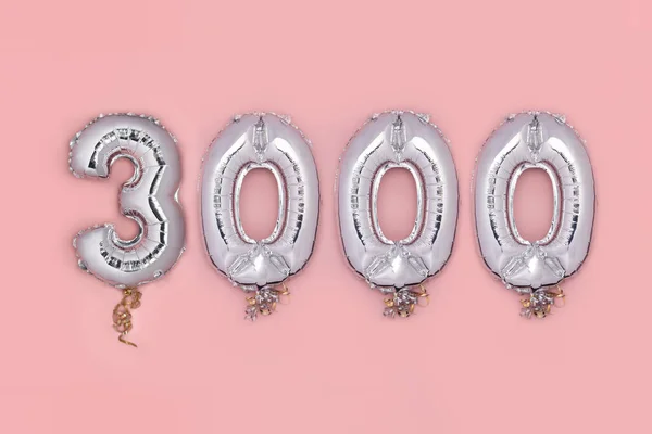 Balão Bunting para celebração 3000 — Fotografia de Stock