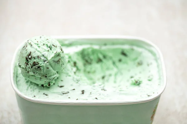 Mint Choc Chip sorvete — Fotografia de Stock