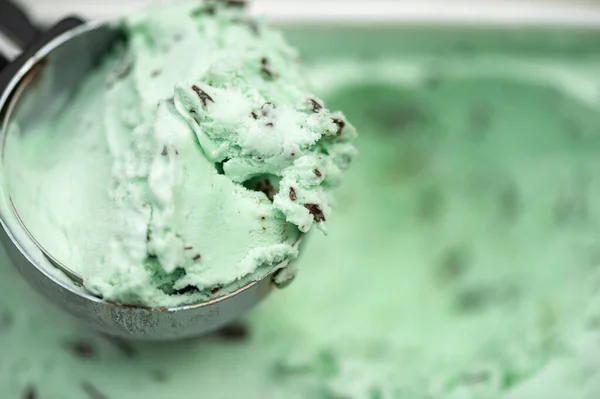 Mint Choc Chip sorvete — Fotografia de Stock