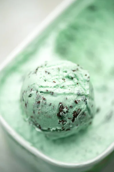 Mint Choc Chip Ice Cream — Stockfoto