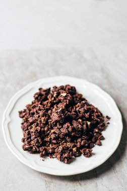 Sağlıklı çerezler çikolatalı fındıklar