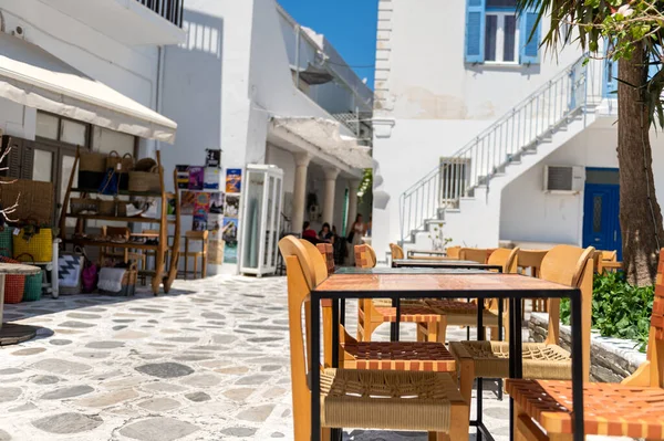 Tinos Greece July 2022 City Centre Streets Village Tinos Cycladic — Stockfoto