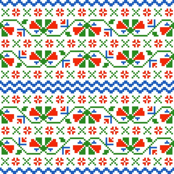 Renkli, pürüzsüz etnik floral deseni