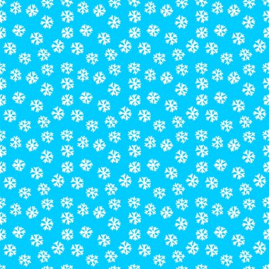 Kar taneleriyle desen. Mavi arka planda kusursuz noel deseni
