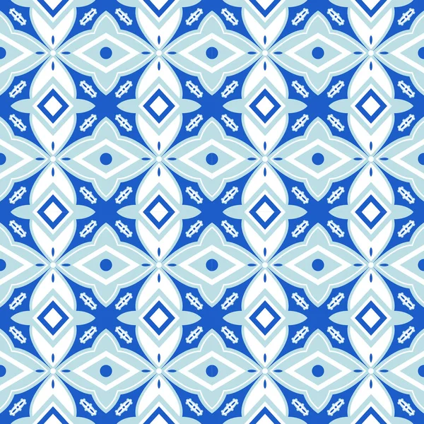 Portekiz fayanslarıyla kusursuz desen. Vektör çizimi. Portekiz vektör kiremitleri deseni. Talavera deseni. Azulejos Portekiz. Türk süsü. Fas fayans mozaiği. İspanyol porseleni.