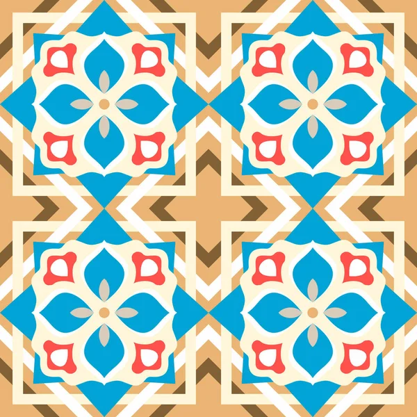 Kusursuz geleneksel süs vektörü. Doğulu çok renkli bir süs. Fas süslemeleri. Dekoratif elementlerle tasarım ve moda için güzel bir desen. kiremitler için desen